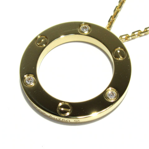 Cartier Love Necklace, 3 Diamonds