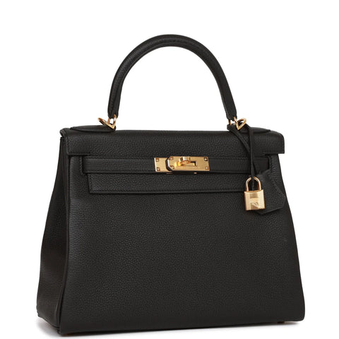 Hermès Kelly 28 Black Togo