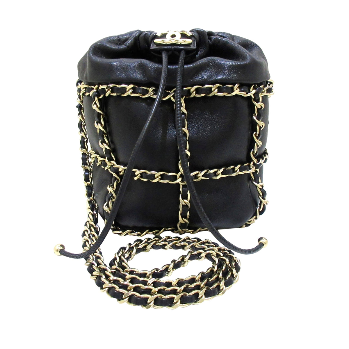 PREOWNED CHANEL LES BEIGES BUCKET BAG