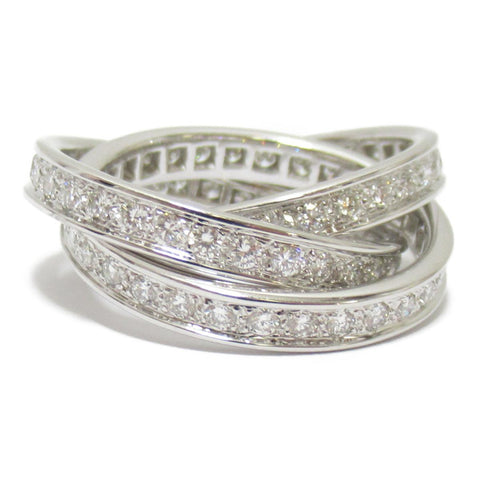 Cartier TRINITY FULL DIAMOND RING - Buy & Sell Luxury ladies bags, shoes, clothing & accessories online!