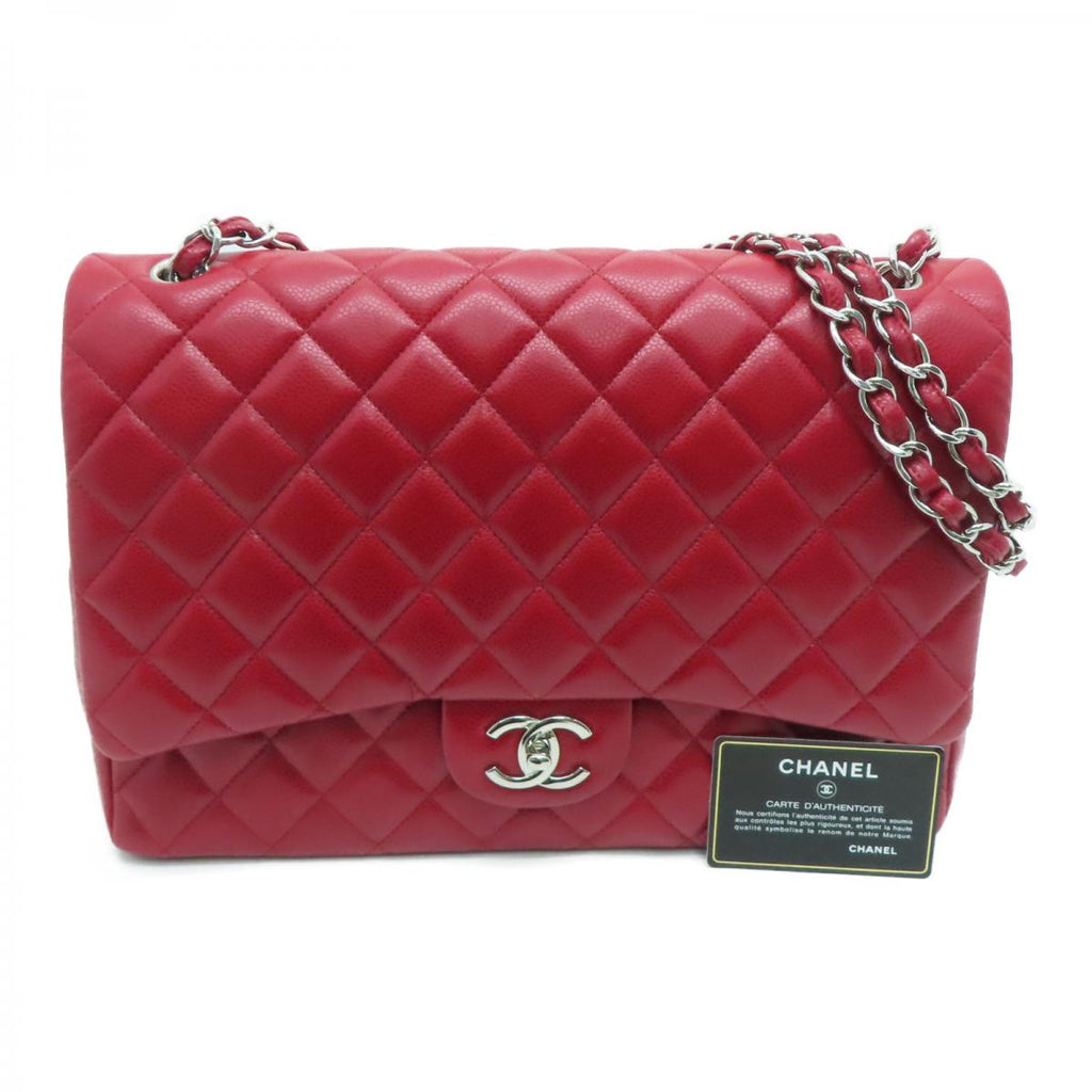 Chanel Maxi Double Flap Red Bag – ICONICS LUXURY